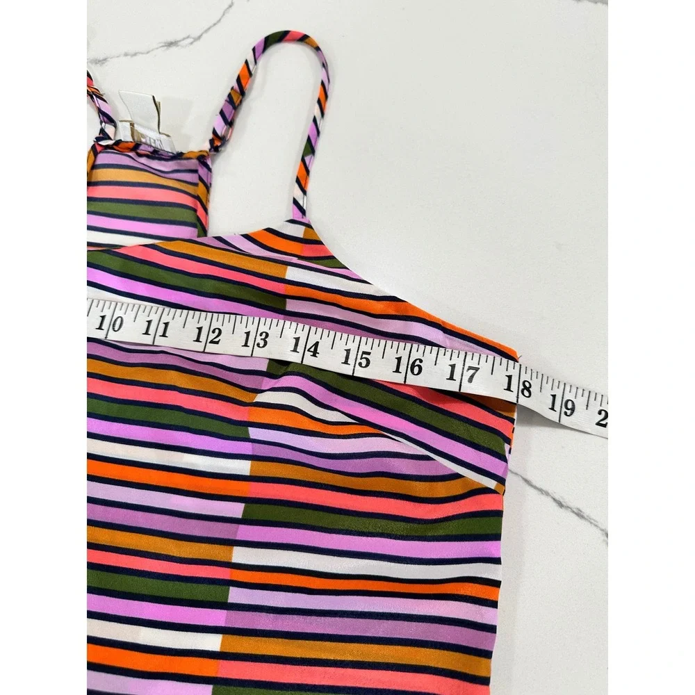 J.Crew Womens Multi Color‎ Striped Racerback Camisole Top Size 6